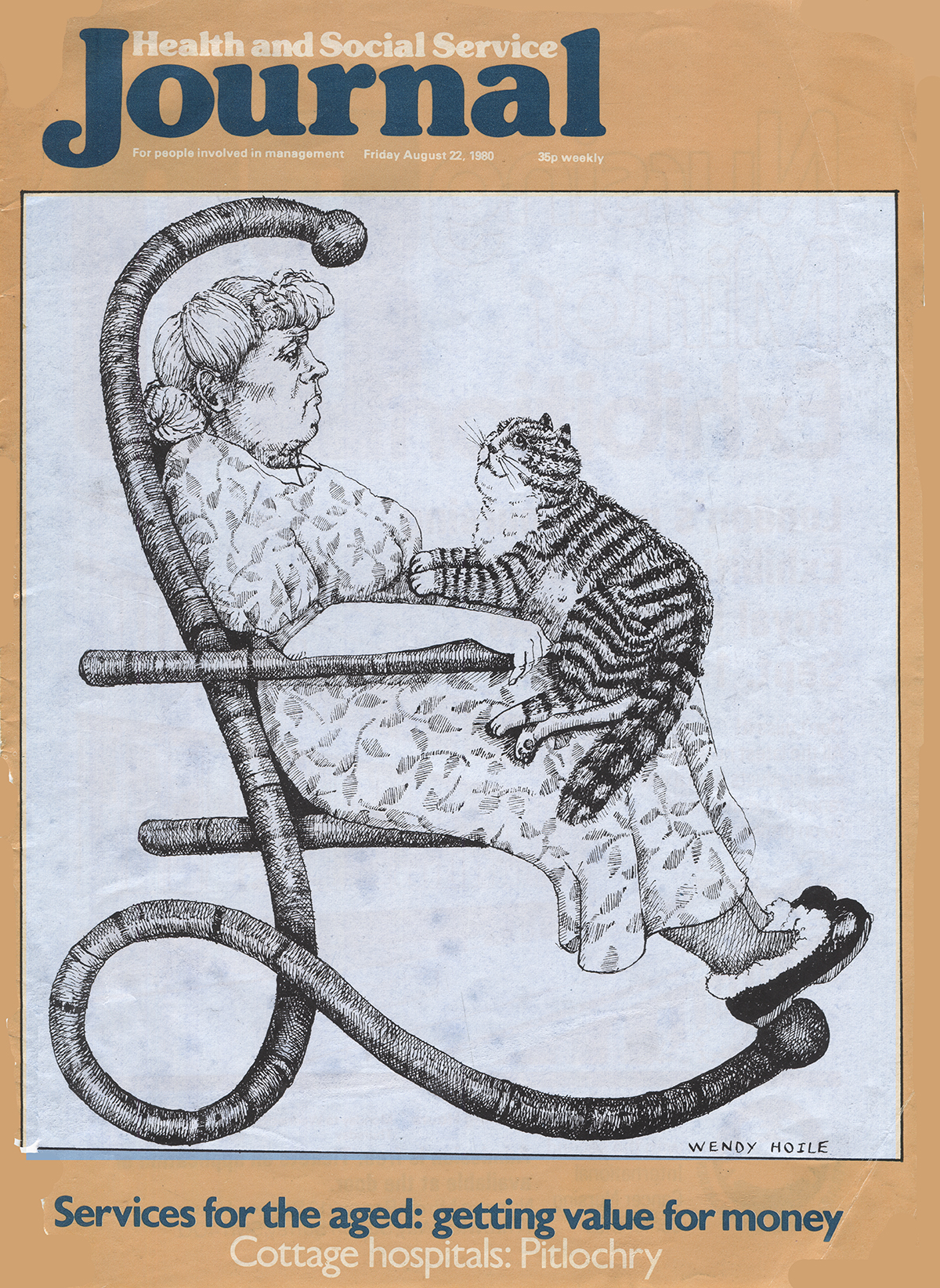 Illiterate Adults an illustration for the Times Newspaper